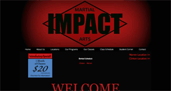 Desktop Screenshot of impactmartialarts.net